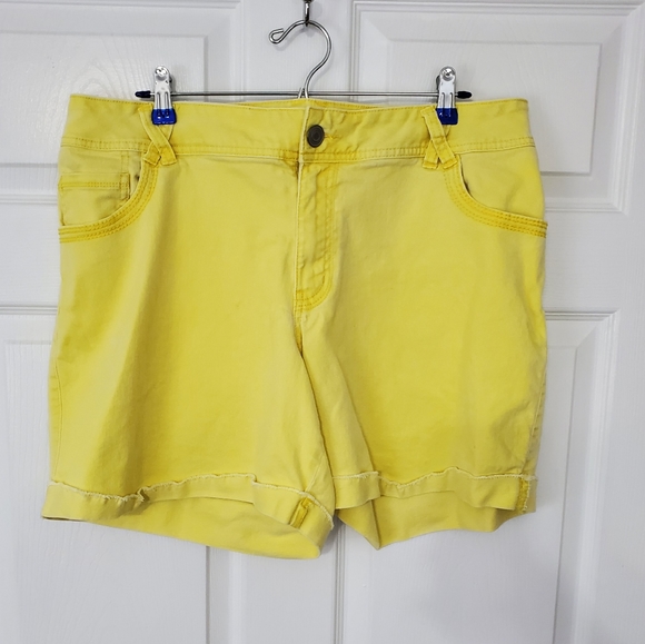 Lane Bryant Pants - Lane Bryant Raw Edge Cuffed Shorts